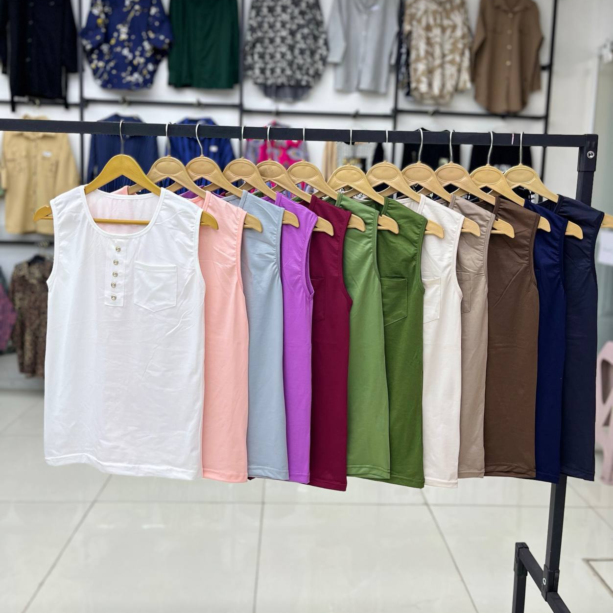 تاپ تک جیب جلو دکمه (پک 6 عددی)