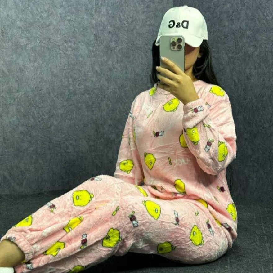 ️ست بلوز و شلوار تدی استیکری (پک 6 عددی)