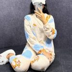 ️ست بلوز و شلوار تدی استیکری (پک 6 عددی)