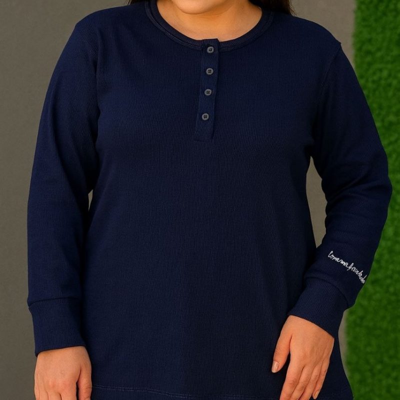 ️بلوزاستین بلند 4 دکمه (پک 4 عددی)