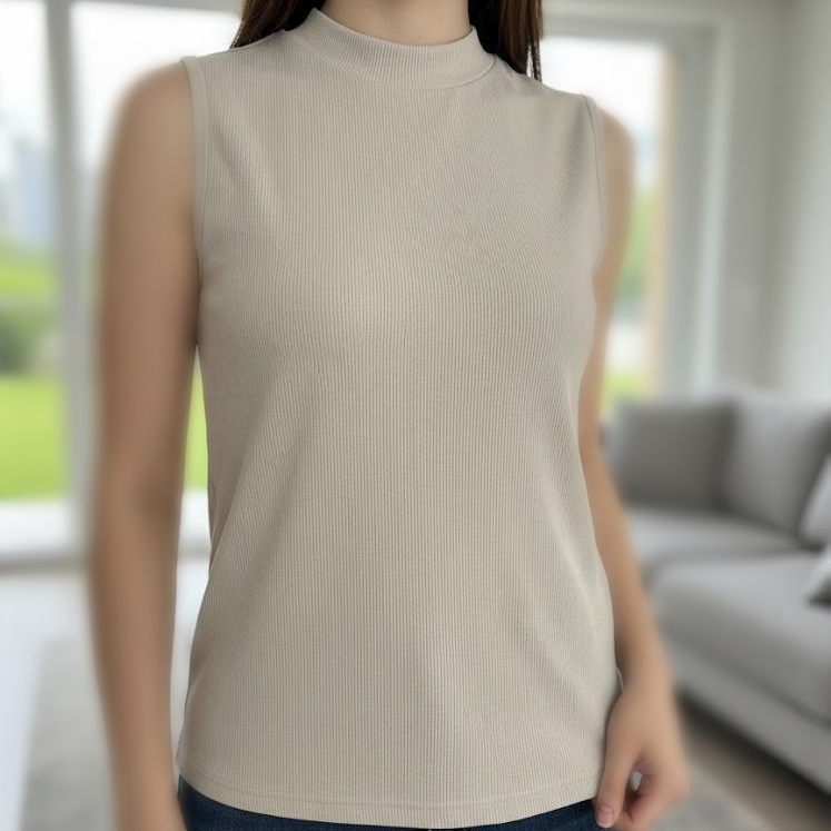 ️تاپ کتی یقه سه سانت (پک 6 عددی)