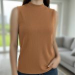 ️تاپ کتی یقه سه سانت (پک 6 عددی)