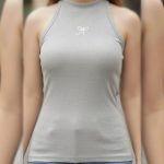 ️کراپ یقه پنج سانت حلقه رگنالی (پک 6 عددی)