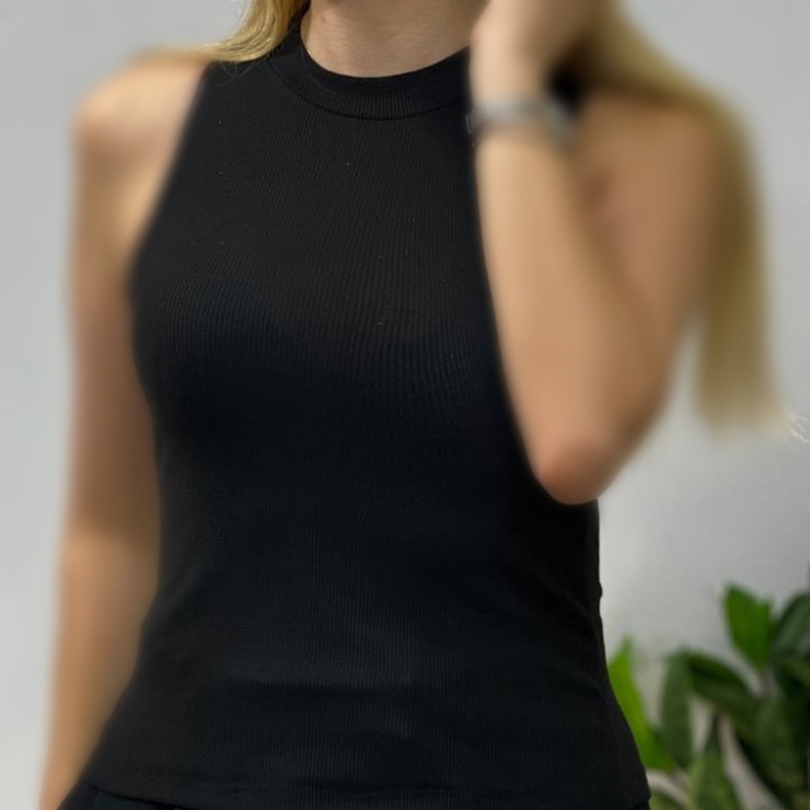 ️تاپ کتی یقه سه سانت (پک 6 عددی)