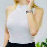 ️تاپ کتی یقه سه سانت (پک 6 عددی)