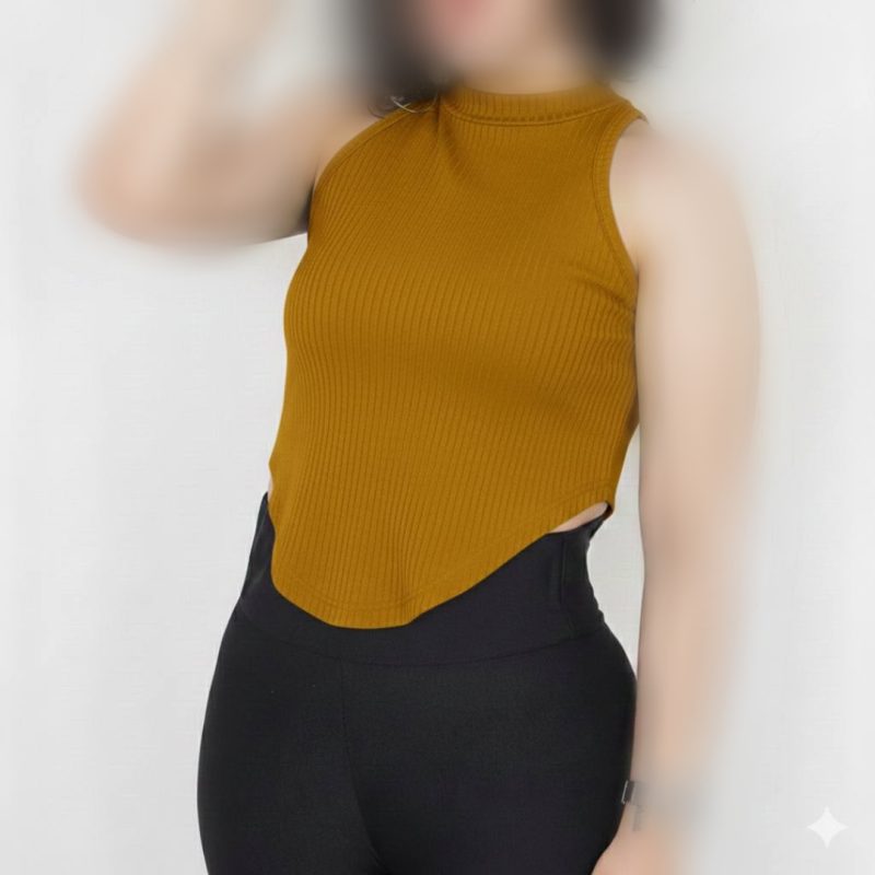 ️نیم تنه بیسیک هلالی یقه ۳ سانت (پک 6 عددی)