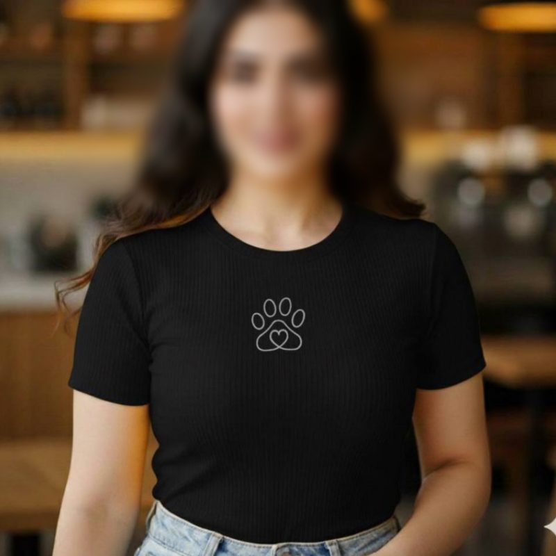 کراپ تاپ گلدوزی پنجه (پک 6 عددی)