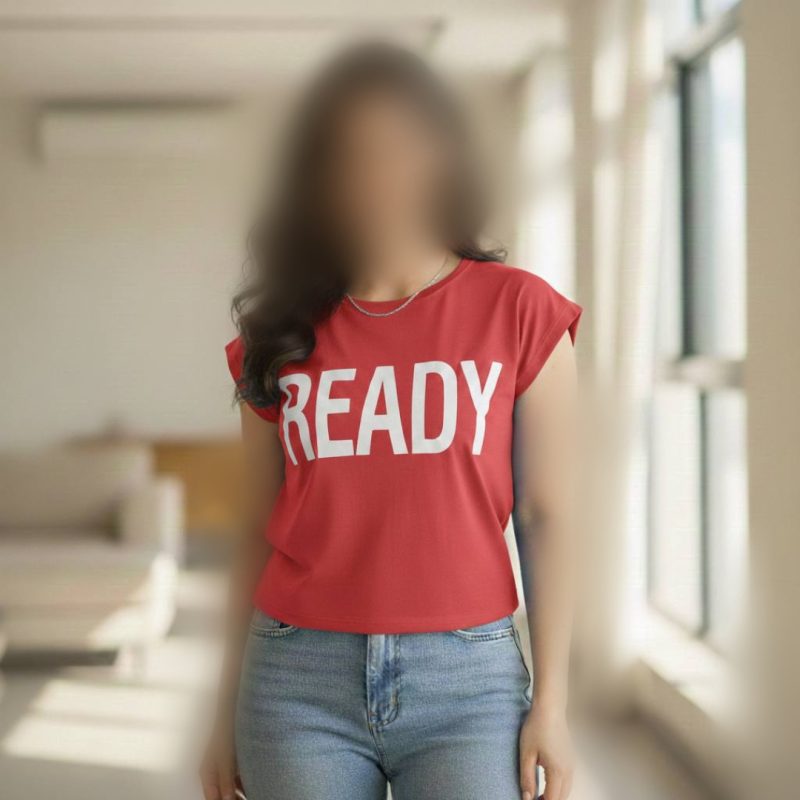 تیشرت استین سرخود چاپ Ready (پک 6 عددی)