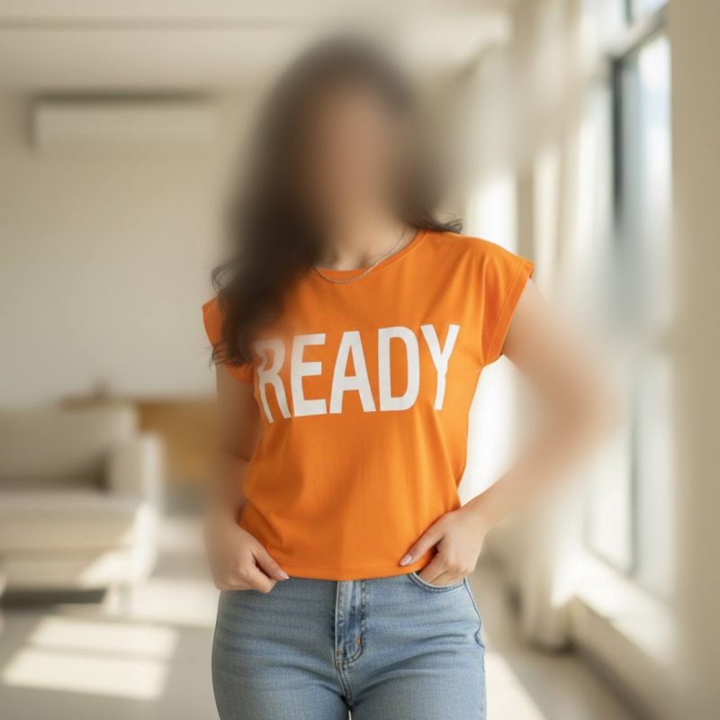 تیشرت استین سرخود چاپ Ready (پک 6 عددی)
