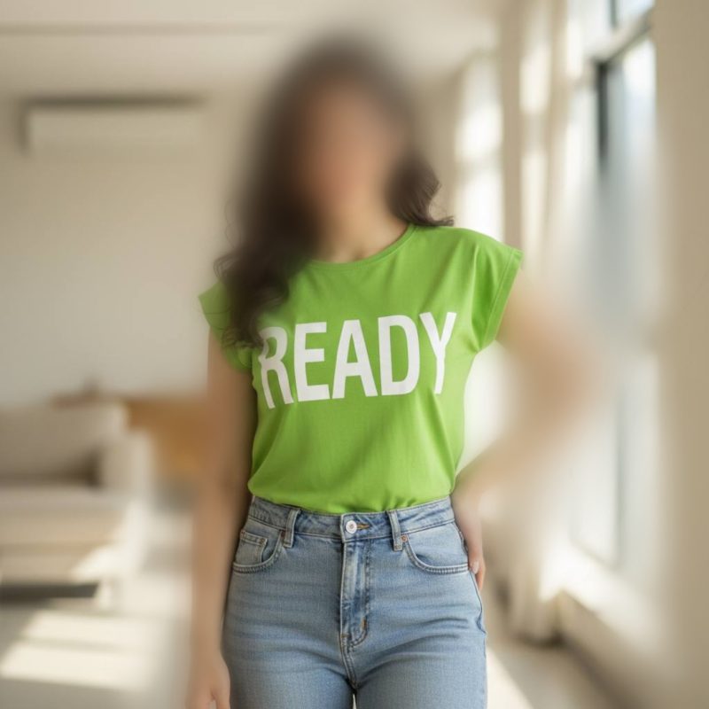 تیشرت استین سرخود چاپ Ready (پک 6 عددی)