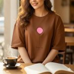 ️تیشرت باکسی ترک چاپ بادکنک (پک 8 عددی)