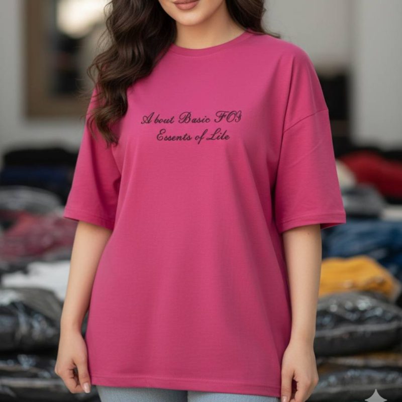 ️تیشرت باکسی ترک چاپ انگلیسی (پک 8 عددی)