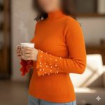 ️بلوز یقه ۵ سانت آستین کلوش (پک 6 عددی)