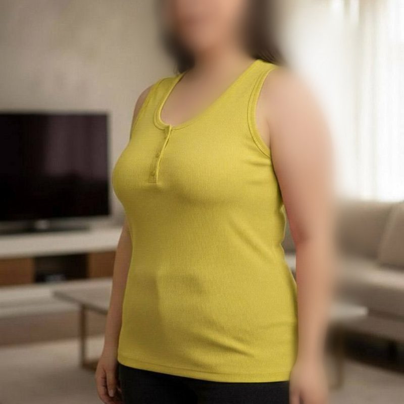 ️تاپ یقه هفت ۳ دکمه قواره دار (پک 6 عددی)