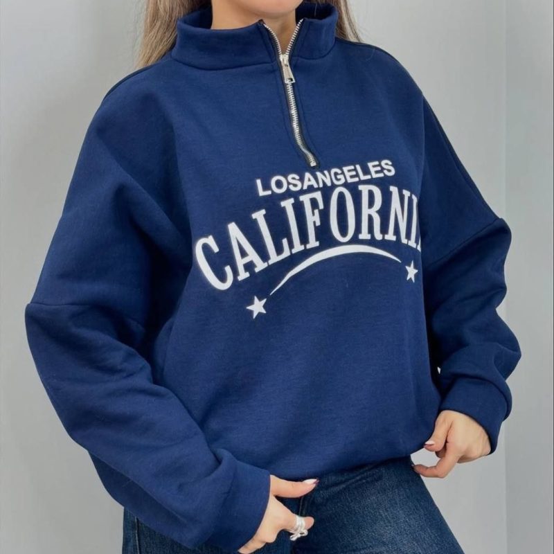 ️بلوز نیم زیپ کالیفرنیا (پک 6 عددی)