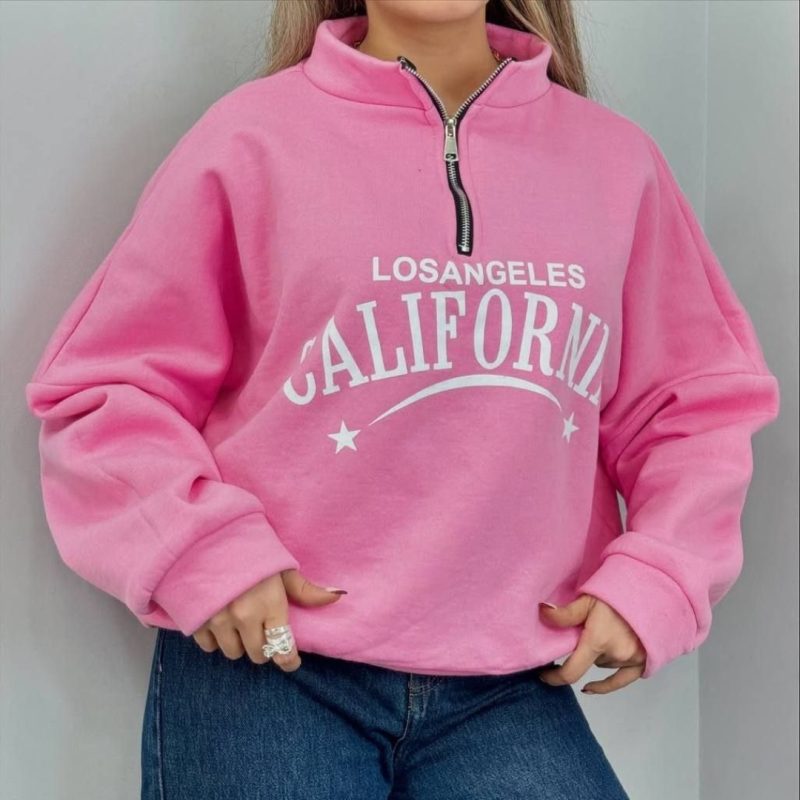 ️بلوز نیم زیپ کالیفرنیا (پک 6 عددی)