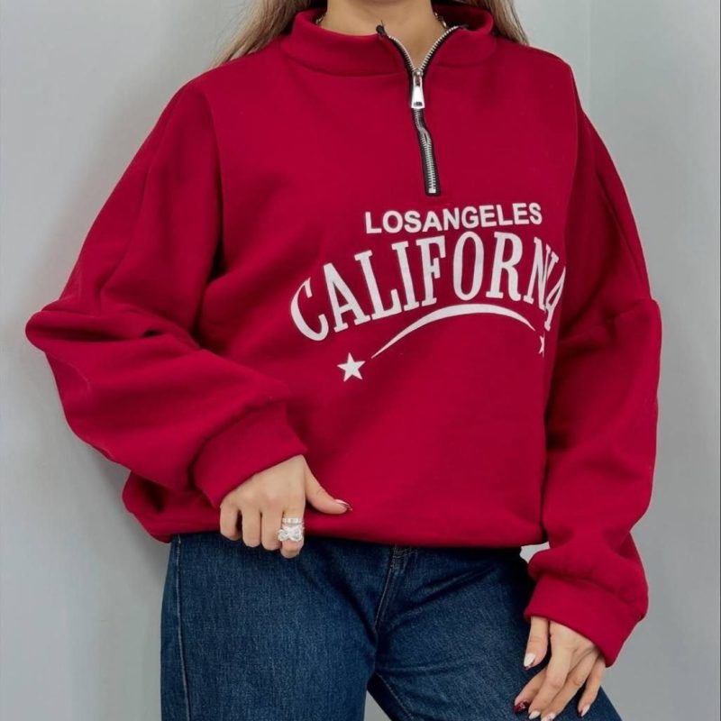 ️بلوز نیم زیپ کالیفرنیا (پک 6 عددی)