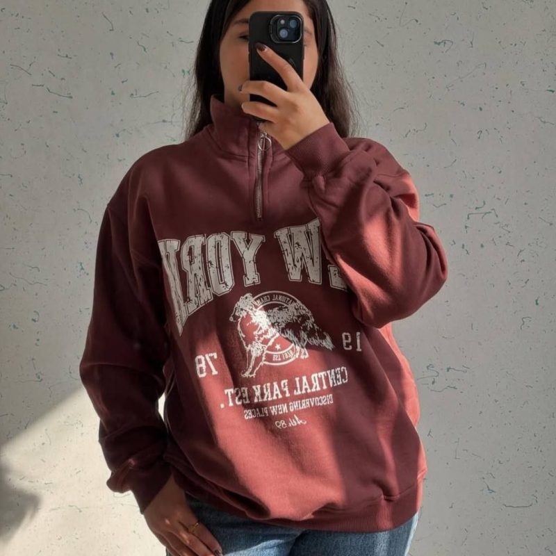 ️بلوز نیم زیپ نیویورک (پک 6 عددی)