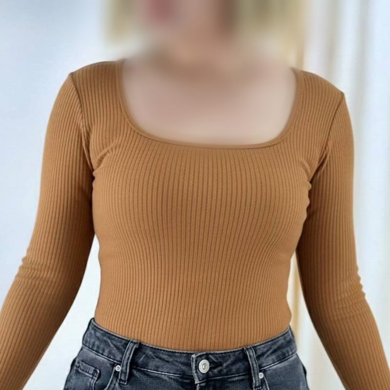 ️بلوز بیسیک یقه خشتی (پک 6 عددی)