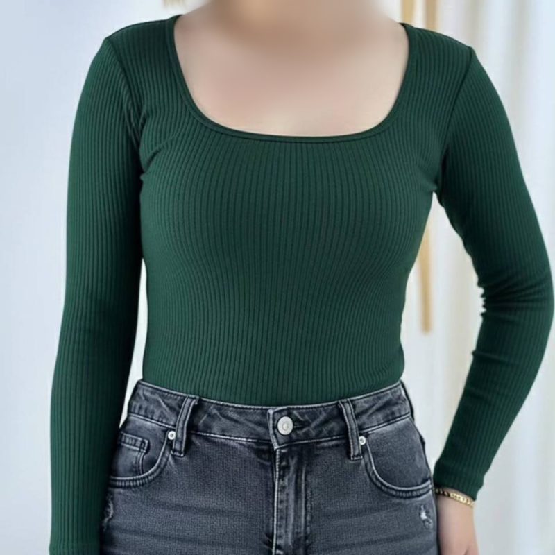 ️بلوز بیسیک یقه خشتی (پک 6 عددی)