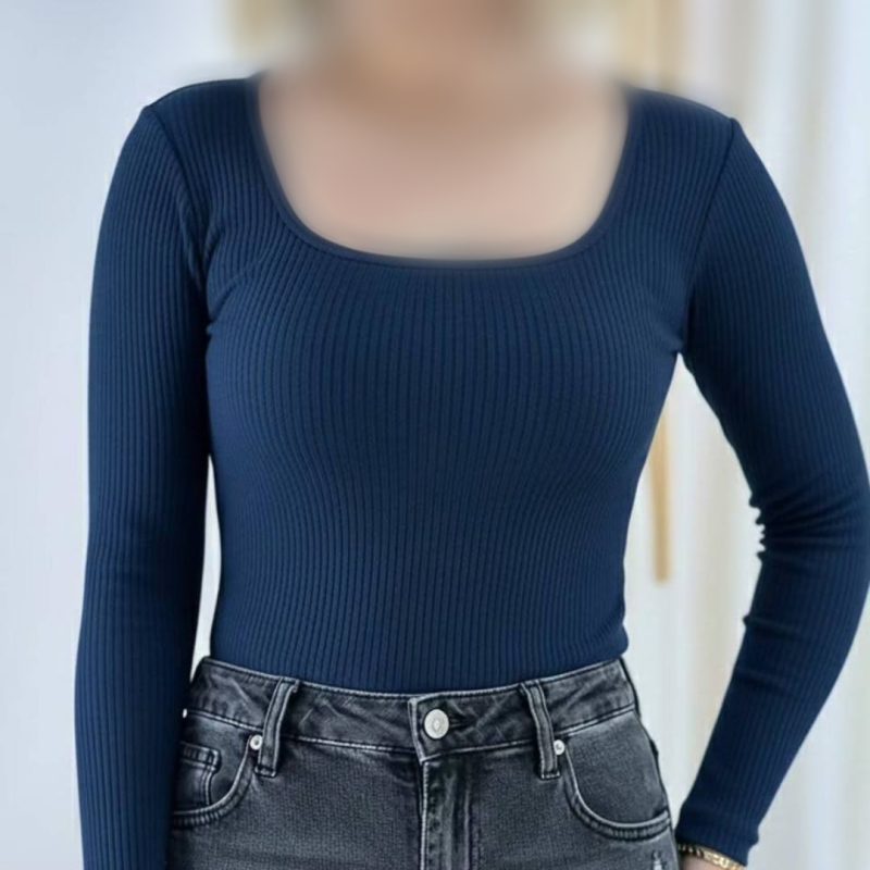 ️بلوز بیسیک یقه خشتی (پک 6 عددی)