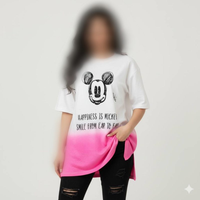 ️تونیک قواره دار چاپی (پک 4 عددی)