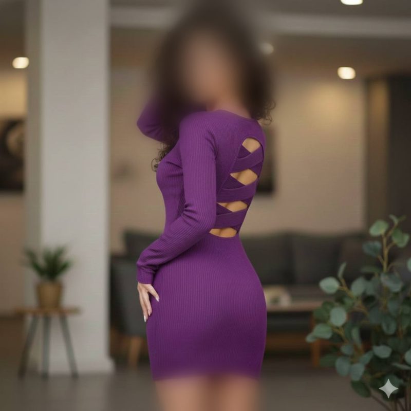 سارافون بلند فینگر دار پشت ضربدری (پک 6 عددی)