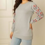 بلوز آستین بلند تمام چاپ گل (پک 7 عددی)