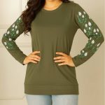 بلوز آستین بلند تمام چاپ گل (پک 7 عددی)