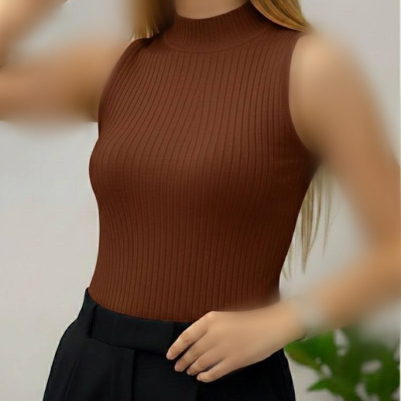 ️تاپ بیسیک یقه ۵ سانت (پک 6 عددی)