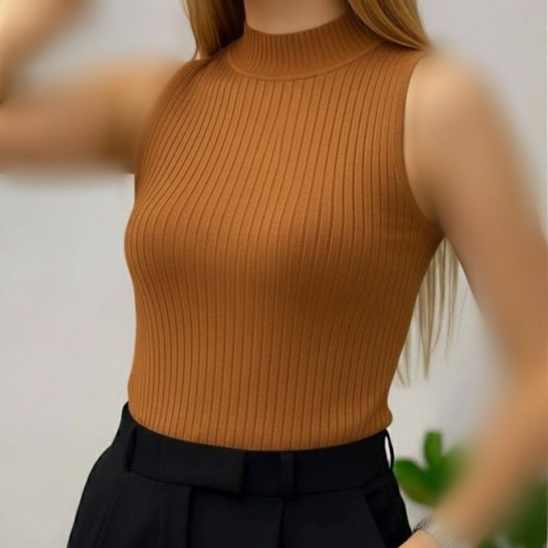 ️تاپ بیسیک یقه ۵ سانت (پک 6 عددی)