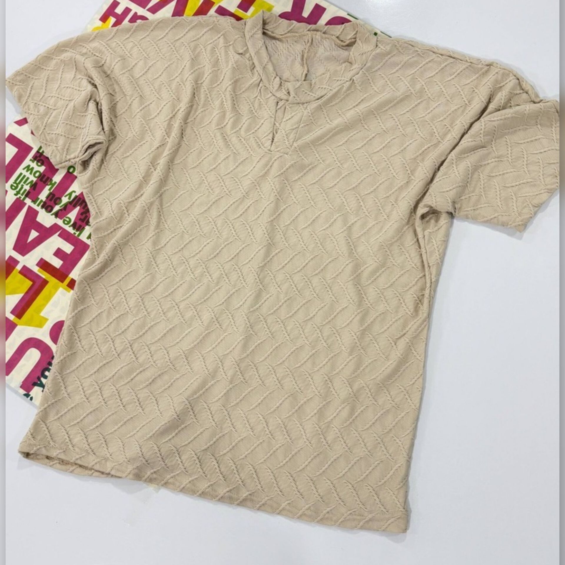 تیشرت یقه گرد قاپکدار (پک 4 عددی)