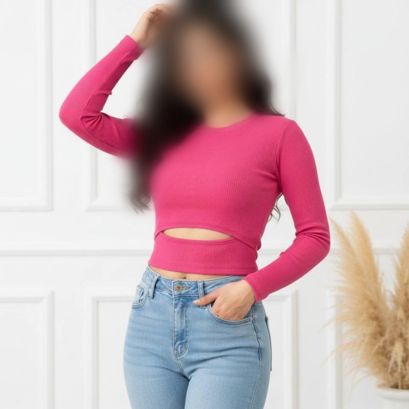 ️بلوز پایین اشکی یقه گرد (پک 7 عددی)