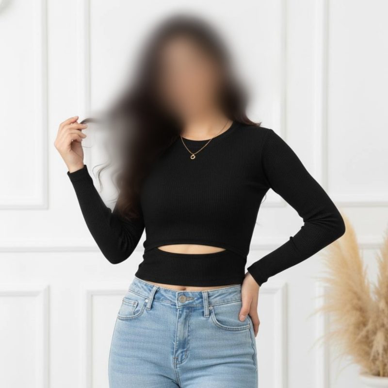 ️بلوز پایین اشکی یقه گرد (پک 7 عددی)