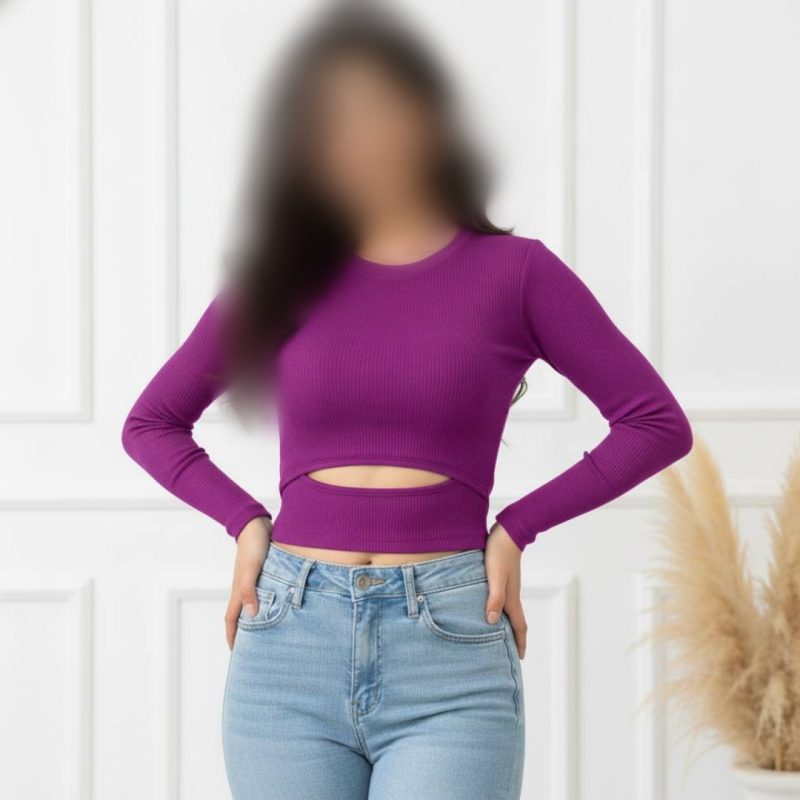 ️بلوز پایین اشکی یقه گرد (پک 7 عددی)