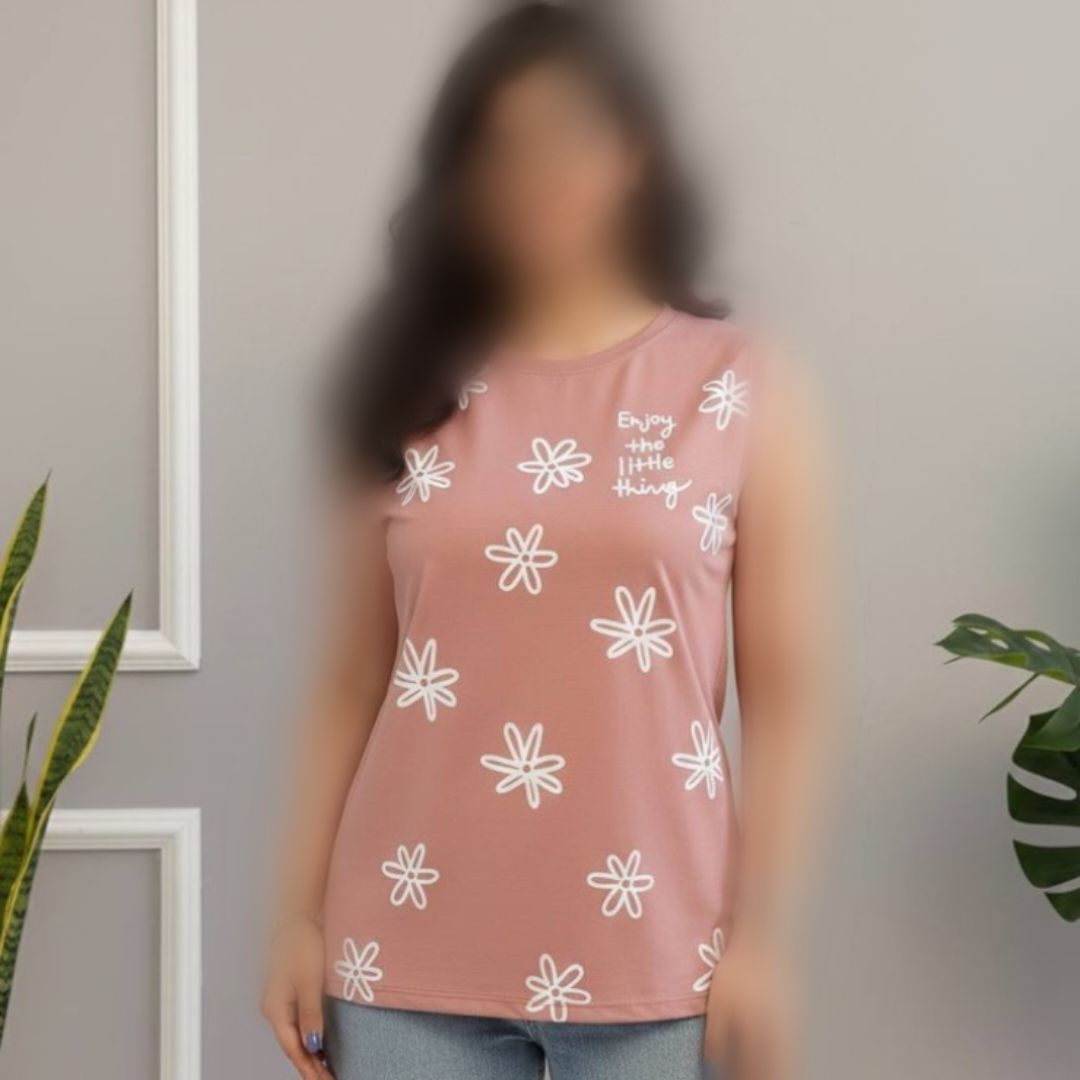 تاپ بلند چاپ بابونه (پک 6 عددی)