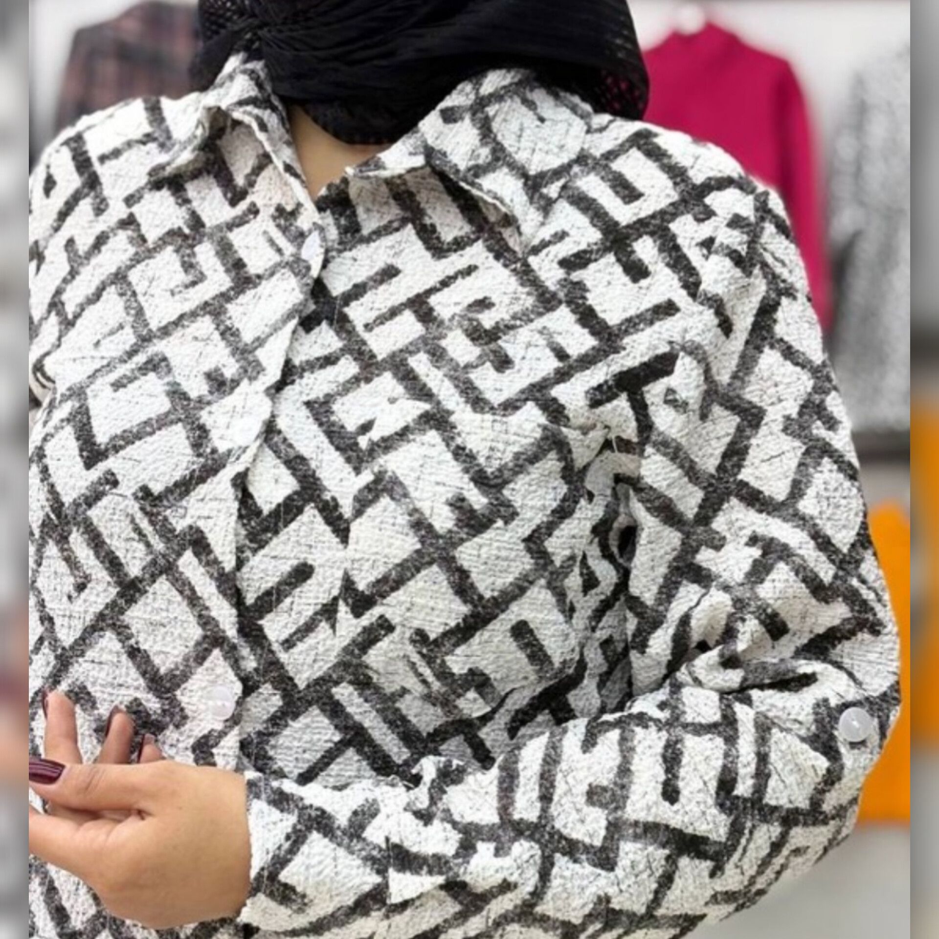 شومیز مانتویی تک جیب فندی (پک 4 عددی)