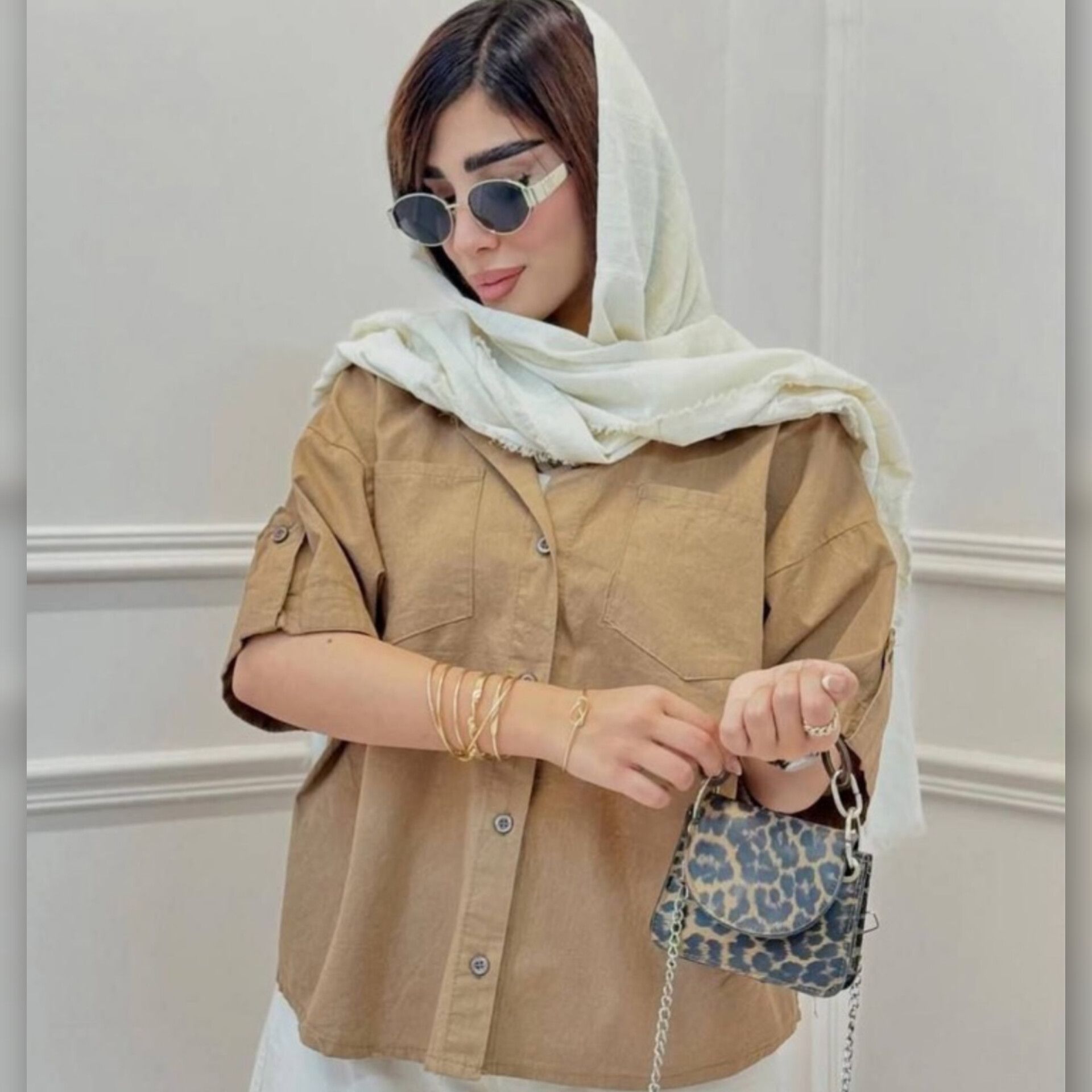 شومیز باکسی یقه مردانه (پک 6 عددی)