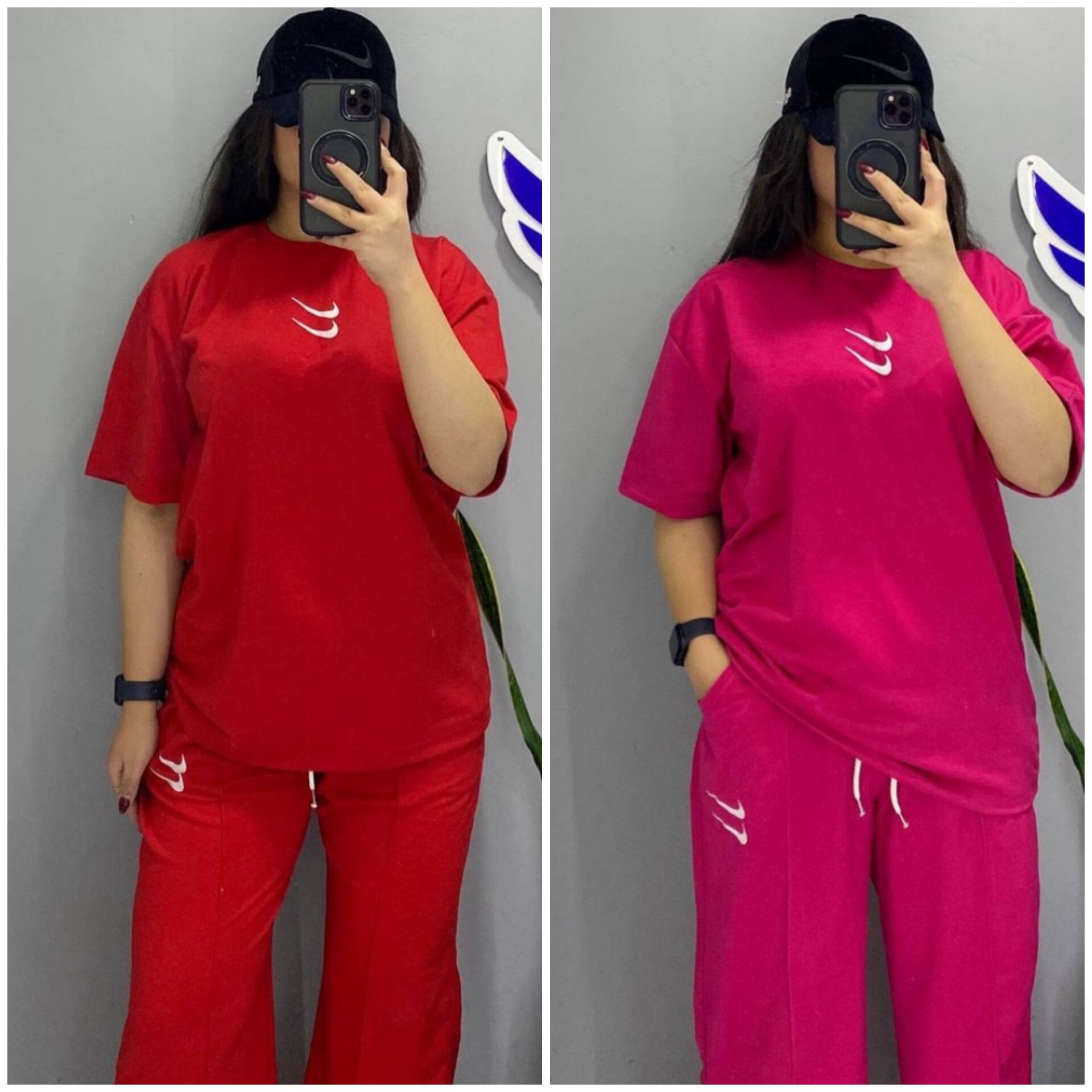 بلوزشلوار خط اتو چاپ دونایک (پک 5 عددی)