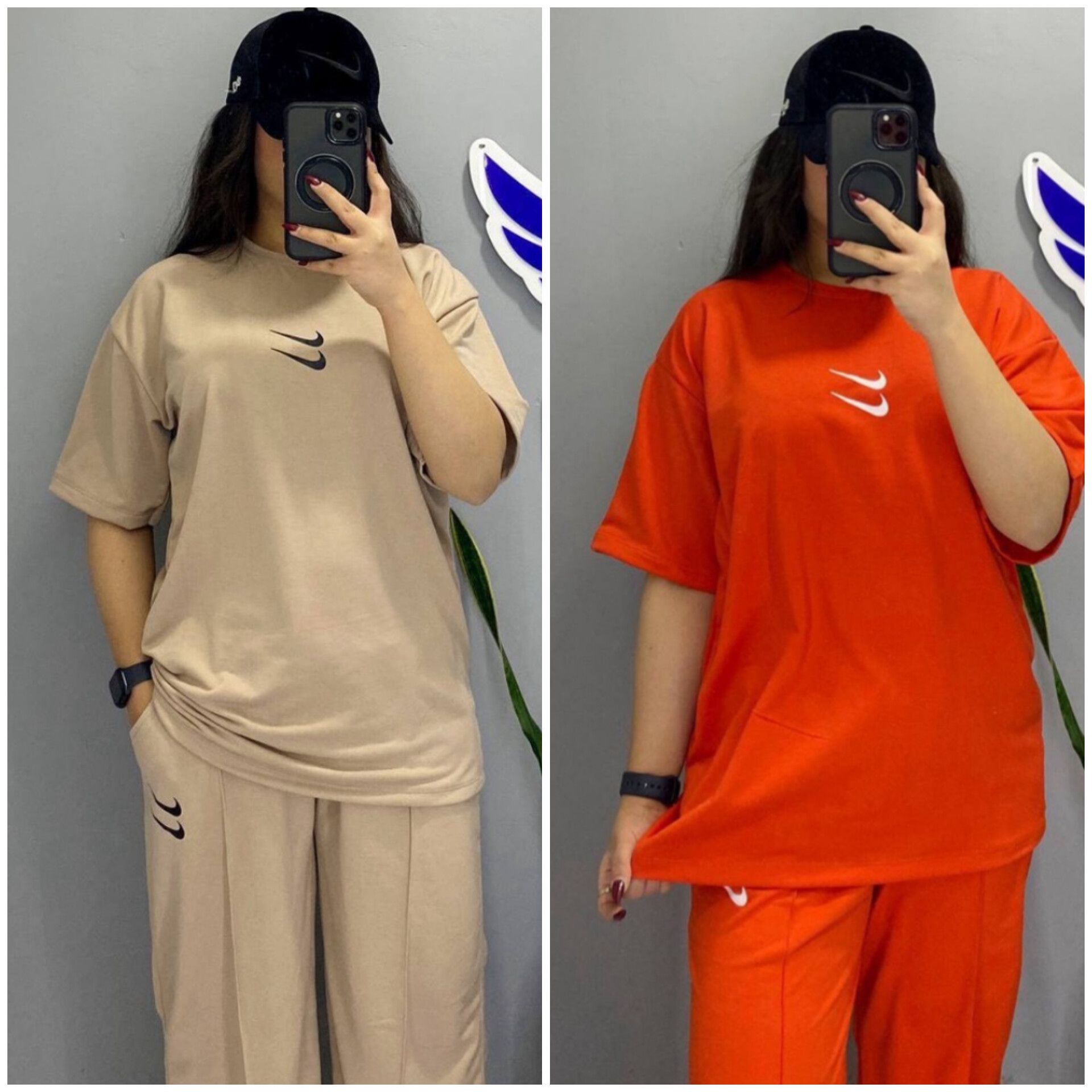 بلوزشلوار خط اتو چاپ دونایک (پک 5 عددی)