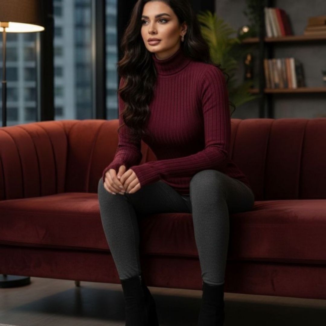 بلوز یقه استاده فینگری (پک 6 عددی)