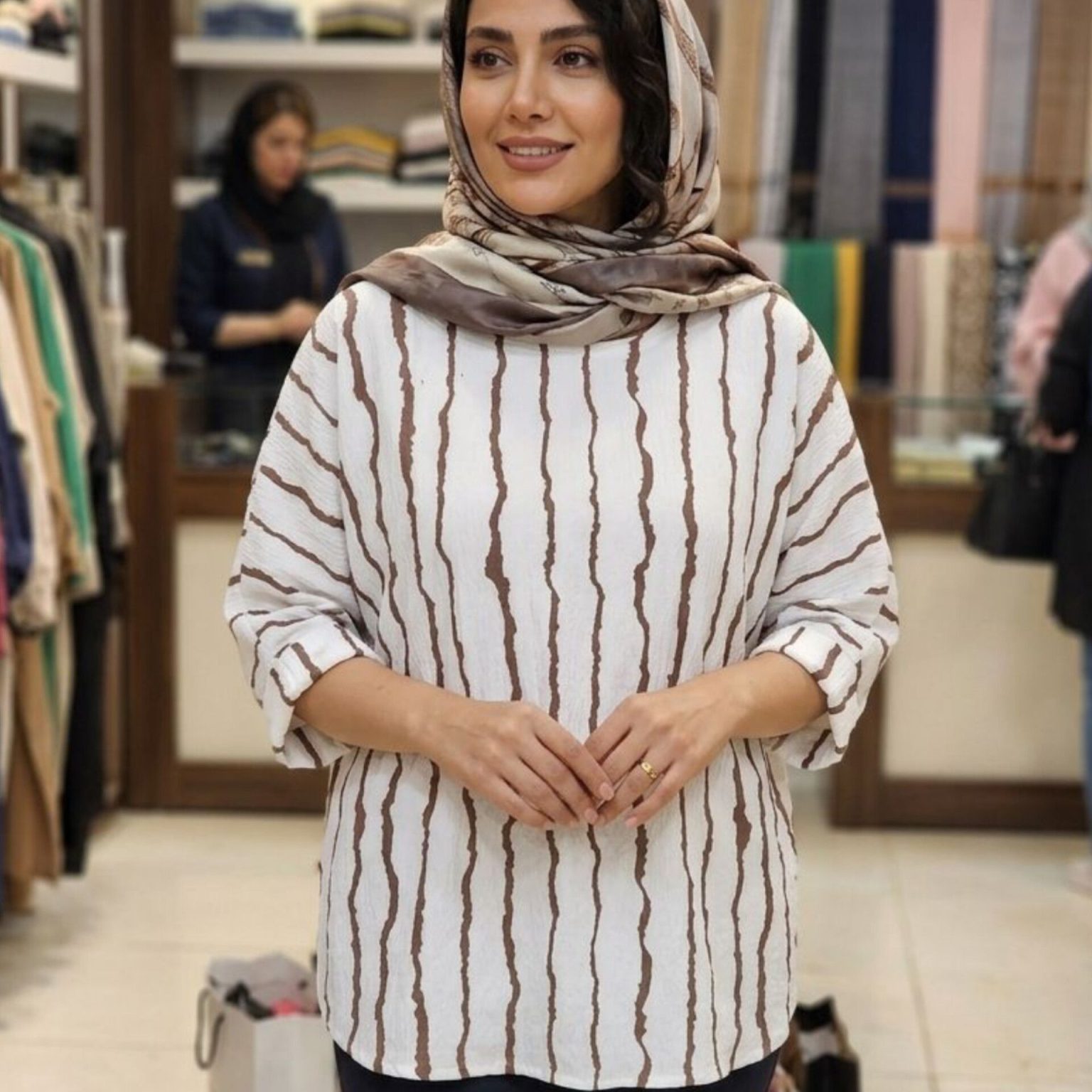 مانتو یقه گرد کیمینویی (پک 5 عددی)