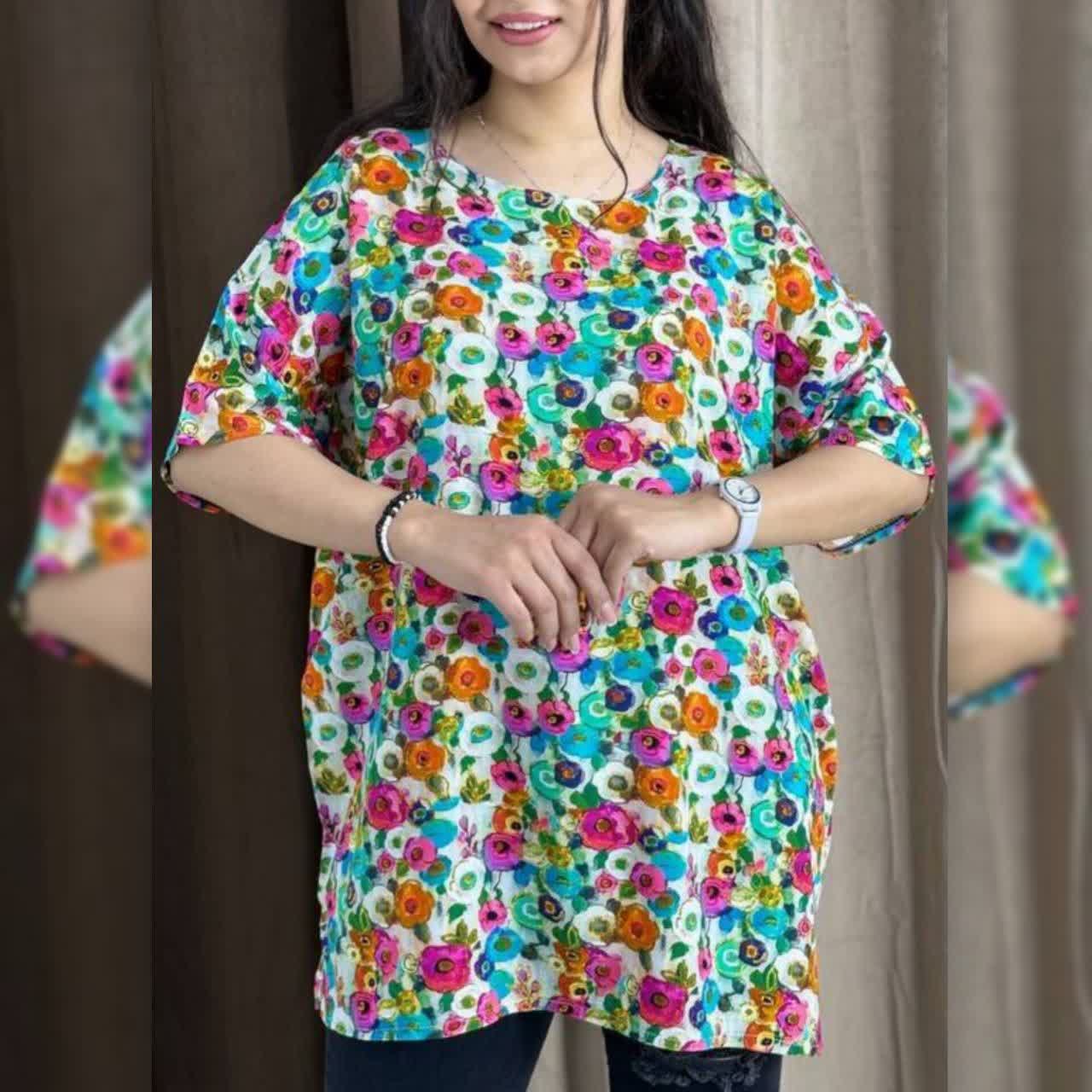 تیشرت بیگ سایز پریا (پک 4 عددی)